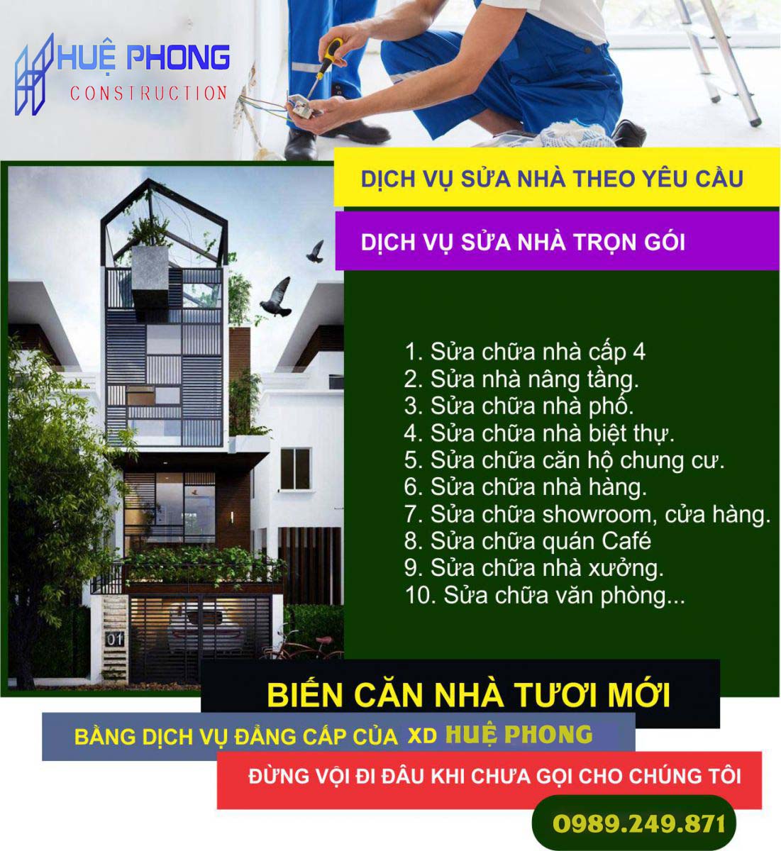 sửa chữa cải tạo nhà trọn gói tphcm